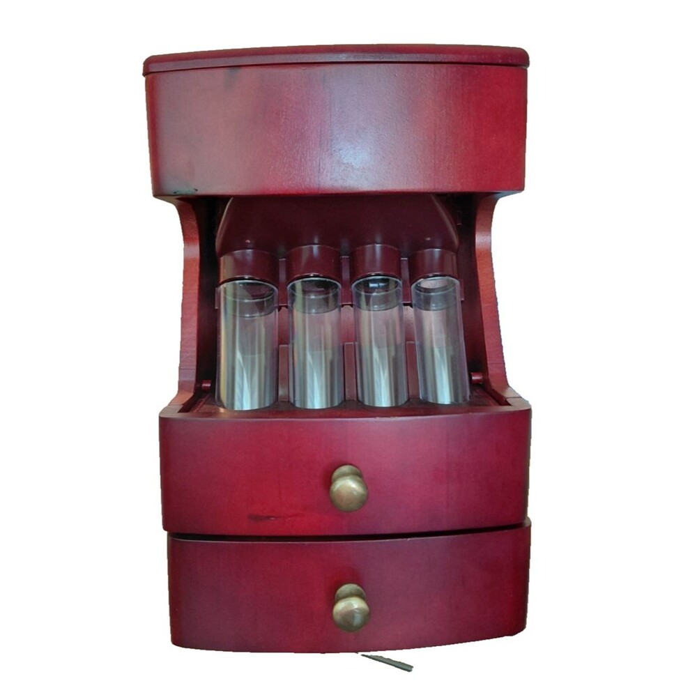 Wooden Coin Sorting Bank Mahogany/Cherry Finish Excellent Condition Classy!